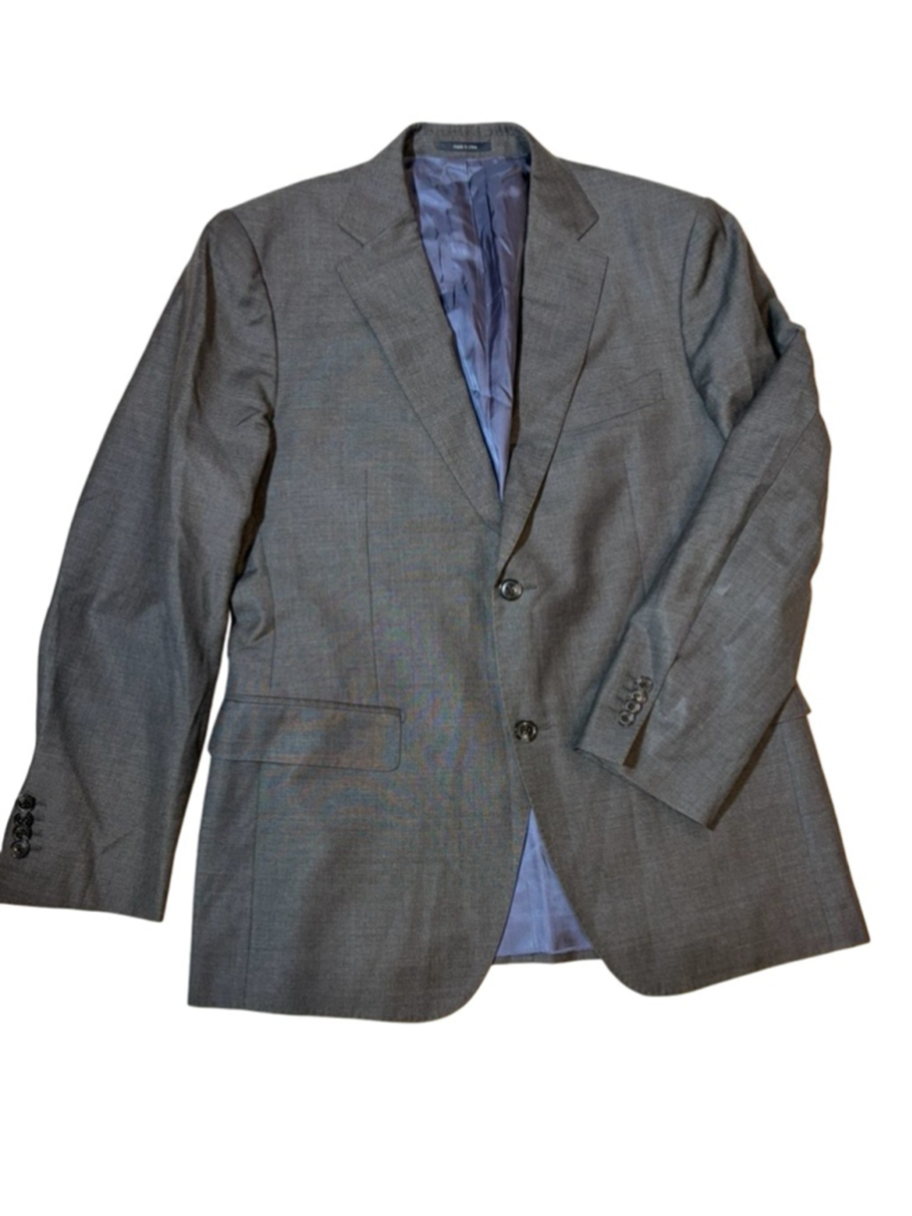 Suitsupply Napoli Blazer 52 42R Gray Wool Super 110s Vitale Barberis
